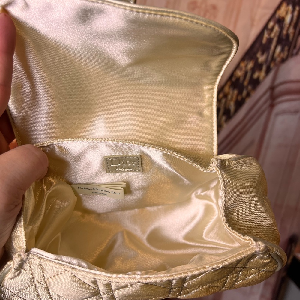 DIOR authentic Gold Quilted Parfum Bag, excellent condition - Picture 11 of 13